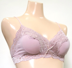 「[le miaou]キャッツ」 ＃0789　アウトラスト　ノンワイヤーブラ・ソフトブラ　　Ｍ ピンク