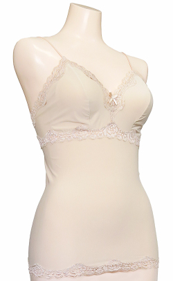 マイクロファイバー パート3　ソフトブラキャミ　＃2809 Ｍ.L 「[le miaou]キャッツ」 L ベージュ