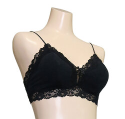 新アピスベアー天　ノンワイヤーブラ・ソフトブラ ＃０816M. 「[le miaou]キャッツ」　ブラック