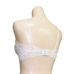 新アピスベアー天　ノンワイヤーブラ・ソフトブラ  ＃０816M.L「[le miaou]キャッツ」オフホワイト、バックスタイル