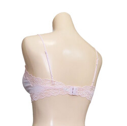 新アピスベアー天　ノンワイヤーブラ・ソフトブラ  ＃０816M. 「[le miaou]キャッツ」ピンク、バックスタイル