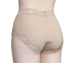 　新アピスベアー天　ショーツ ＃５816 .L「[le miaou]キャッツ」ベージュ、バックスタイル