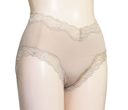 　新アピスベアー天　ショーツ ＃５816 .L「[le miaou]キャッツ」ベージュ、