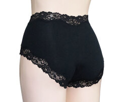 　新アピスベアー天　ショーツ ＃５816 .L「[le miaou]キャッツ」ブラック、バックスタイル