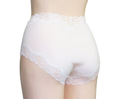 　新アピスベアー天　ショーツ ＃５816 .L「[le miaou]キャッツ」オフホワイト、バックスタイル