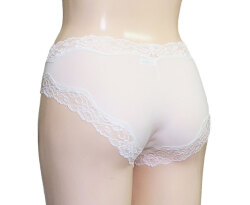 　新アピスベアー天　ショーツ ＃５816 M.「[le miaou]キャッツ」オフホワイト、バックスタイル