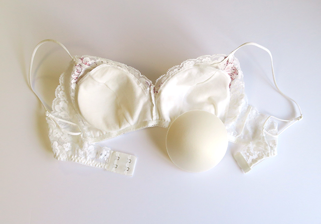 世界で１セットだけ　ストレッチレース　紅薔薇モチーフ  オフホワイト　ノンワイヤーブラ・ソフトブラ　ショーツ　ペアセット　#0005  5